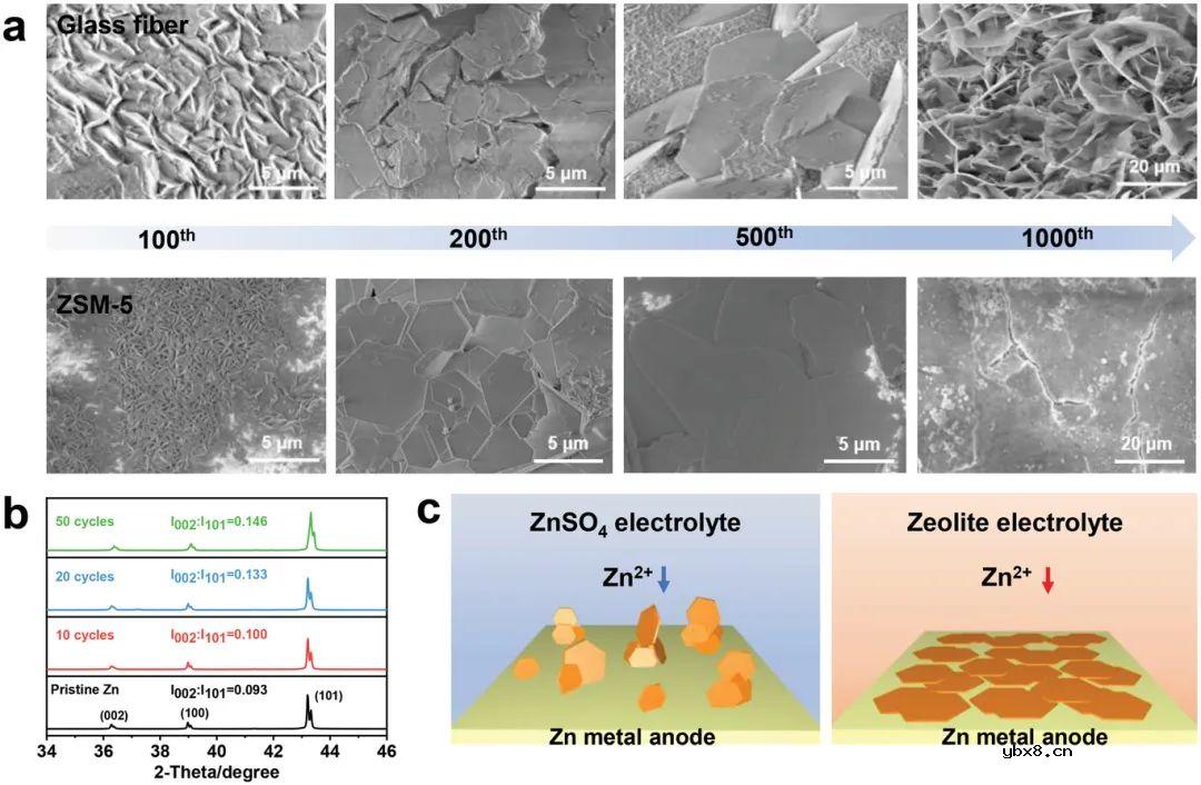 分子筛电解质膜助力超长寿命锌离子电池