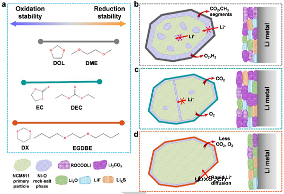 用于延长高压高Ni三元锂金属电池寿命的无氟醚基电解液