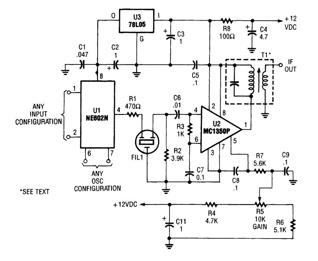 NE6O2超外差前端电路