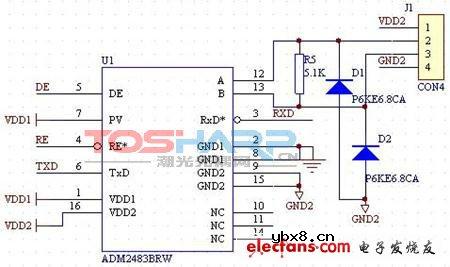 RS485总线典型电路介绍