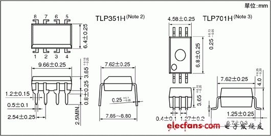 IGBT栅极驱动器光电耦合器:TLP351H,TLP701H IGBT栅极驱动器光电耦合器:TLP351H,TLP701H