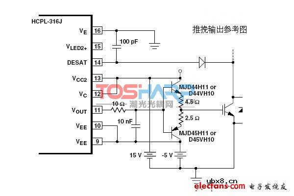 输出高达2A且带过流保护的IGBT驱动光耦HCPL-316J