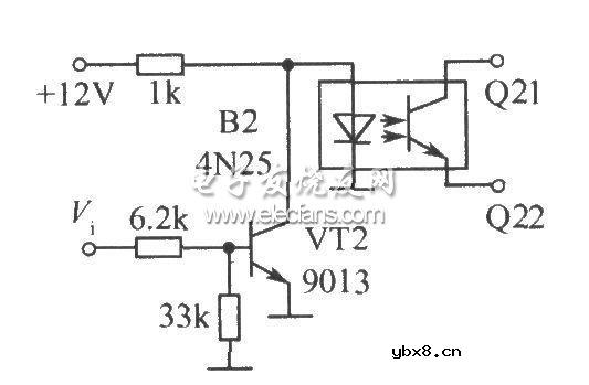光电耦合器构成的开关电路