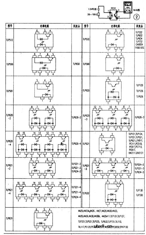 光电耦合器的检测方法及内部结构