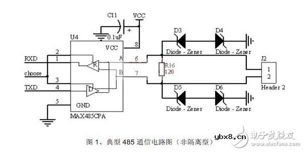 RS485总线典型电路介绍与使用经验分享