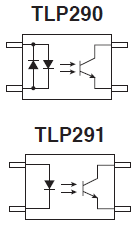 采用了半间距封装的单通道轻薄通用电晶体耦合器: TLP290, TLP291 采用了半间距封装的单通道轻薄通用电晶体耦合器: TLP290, TLP291