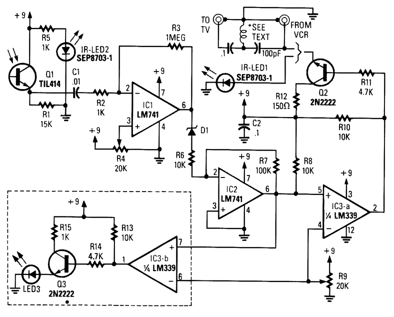 远程控件扩展电路