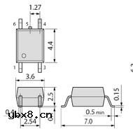 东芝光耦:4pin MFSOP(cut)封装