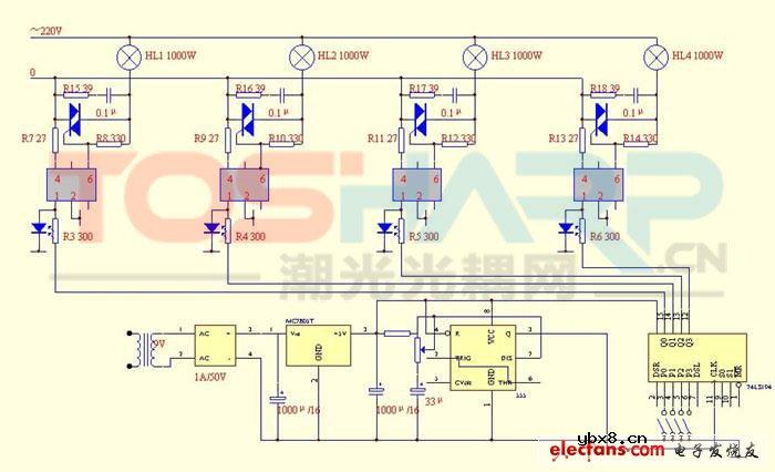 过零触发双硅输出光耦-MOC3061的应用