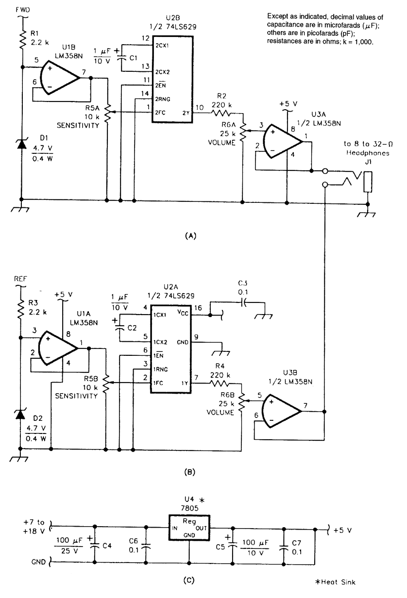有声驻波比探测适配器