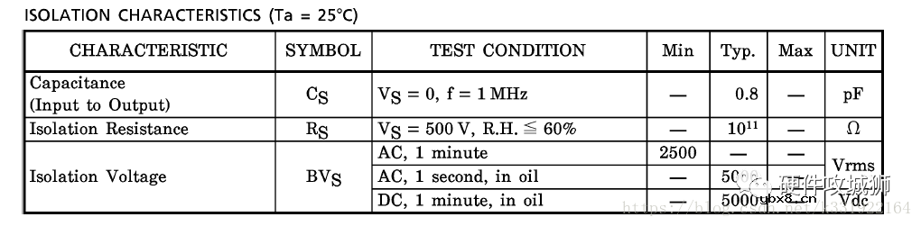 光耦的内部原理及工作条件