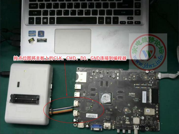 RT809H编程器教程：乐视X3(928)飞线EMMC刷写引导程序和U盘升级主程序 ... ... ... ...