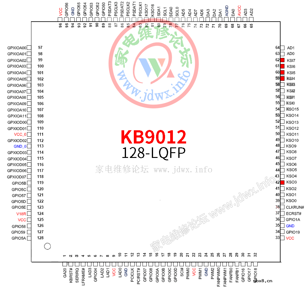 RT809F、RT809H编程器：笔记本EC在线读写KB9012接线定义与转换板制作