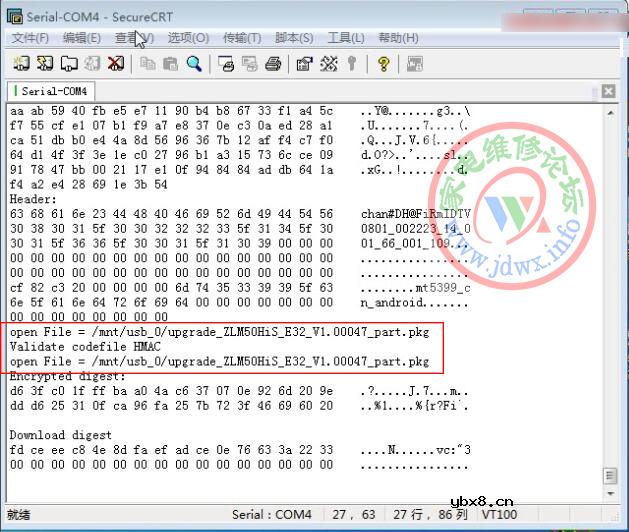 RT809H编程器教程：长虹ZLM50机芯(MT5327方案)打印查看方法及厂家升级方法 ... ... ...